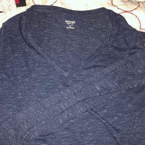 Mossimo heathered navy blue long sleeve